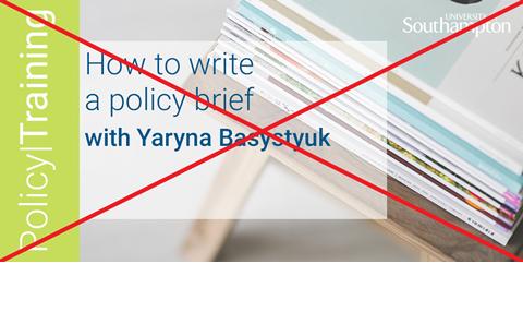 How to write a policy brief